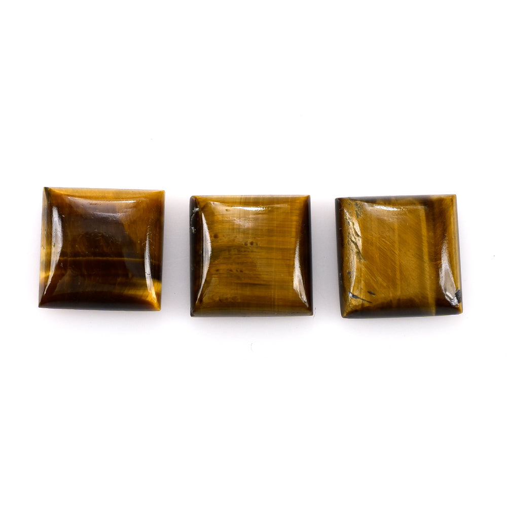 TIGER'S EYE QUARTZ SQUARE CAB 14MM 9.38 Cts.