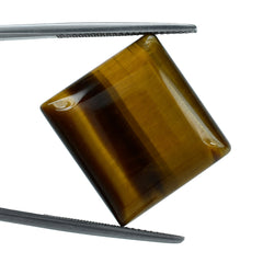 TIGER'S EYE QUARTZ SQUARE CAB 20.50X19MM 27.40 Cts.