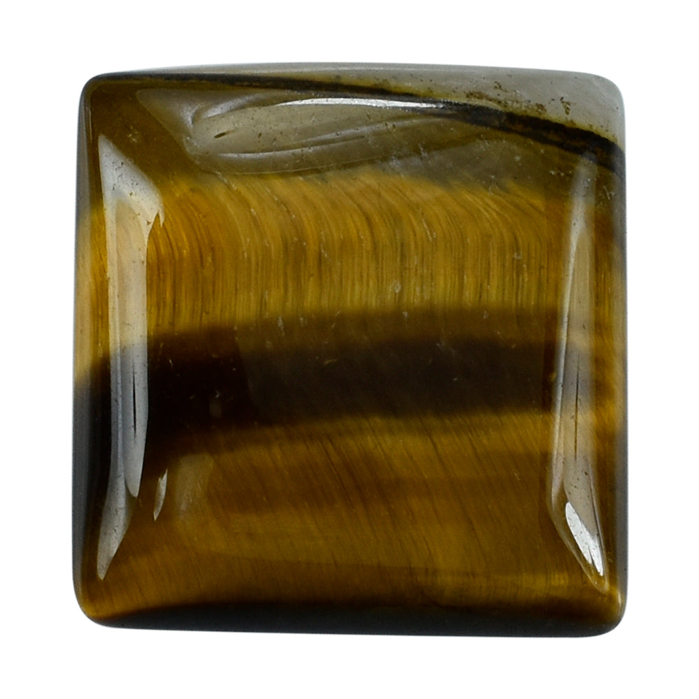 TIGER'S EYE QUARTZ SQUARE CAB 18X17MM 14.30 Cts.