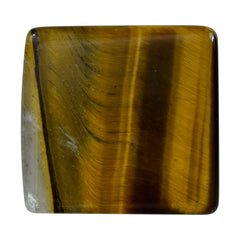 TIGER'S EYE QUARTZ SQUARE CAB 18X17MM 14.30 Cts.