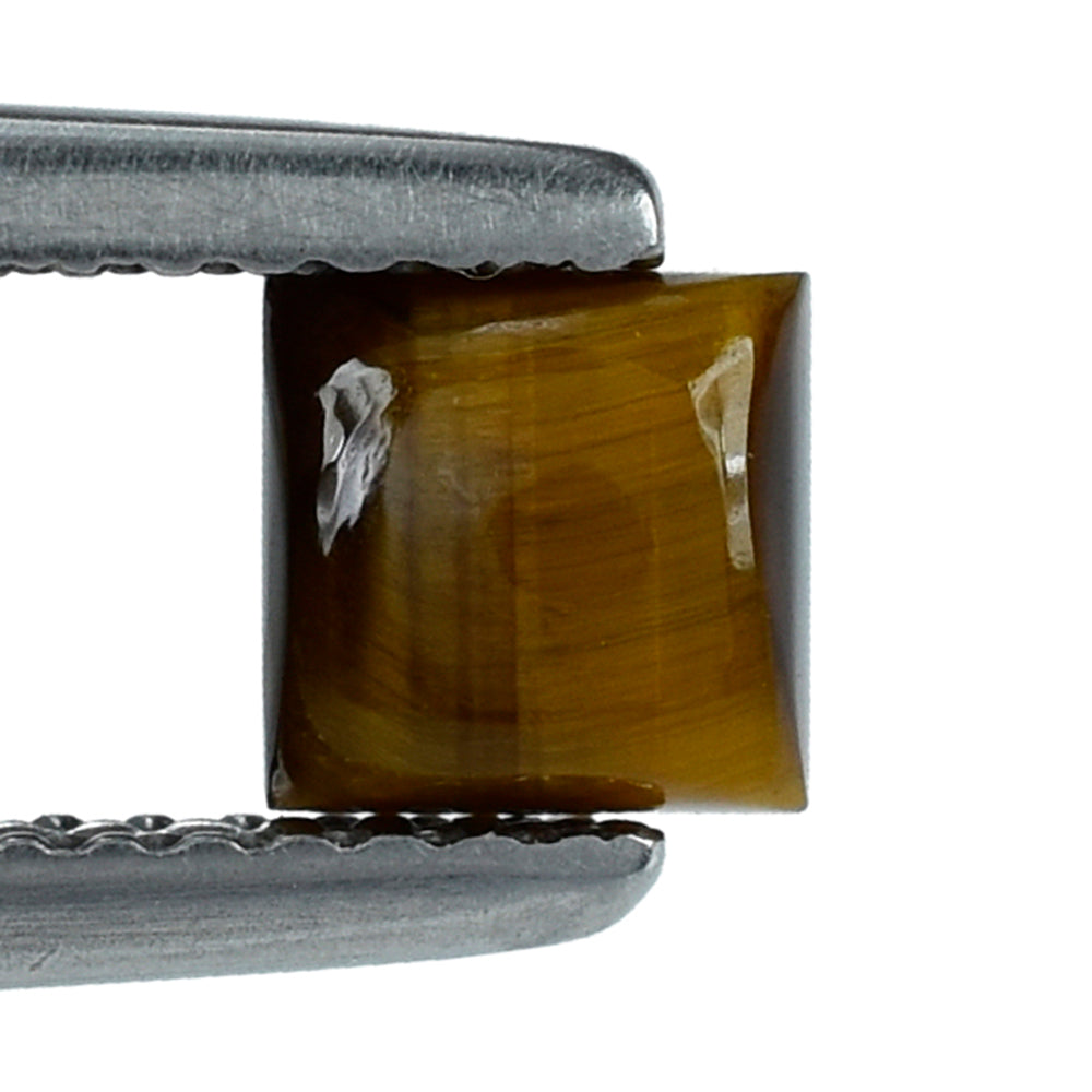 TIGER'S EYE QUARTZ SQUARE CAB 5MM 0.74 Cts.