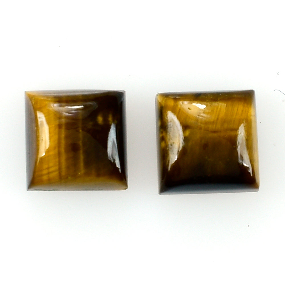 TIGER'S EYE QUARTZ SQUARE CAB 6MM 1.09 Cts.