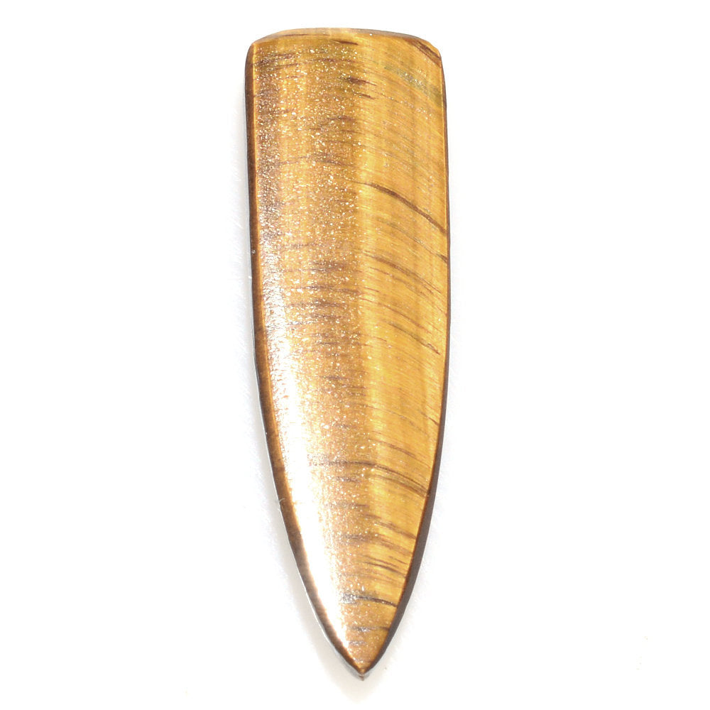 YELLOW TIGER'S EYE QUARTZ FANCY CAB 23X7MM 5.64 Cts.