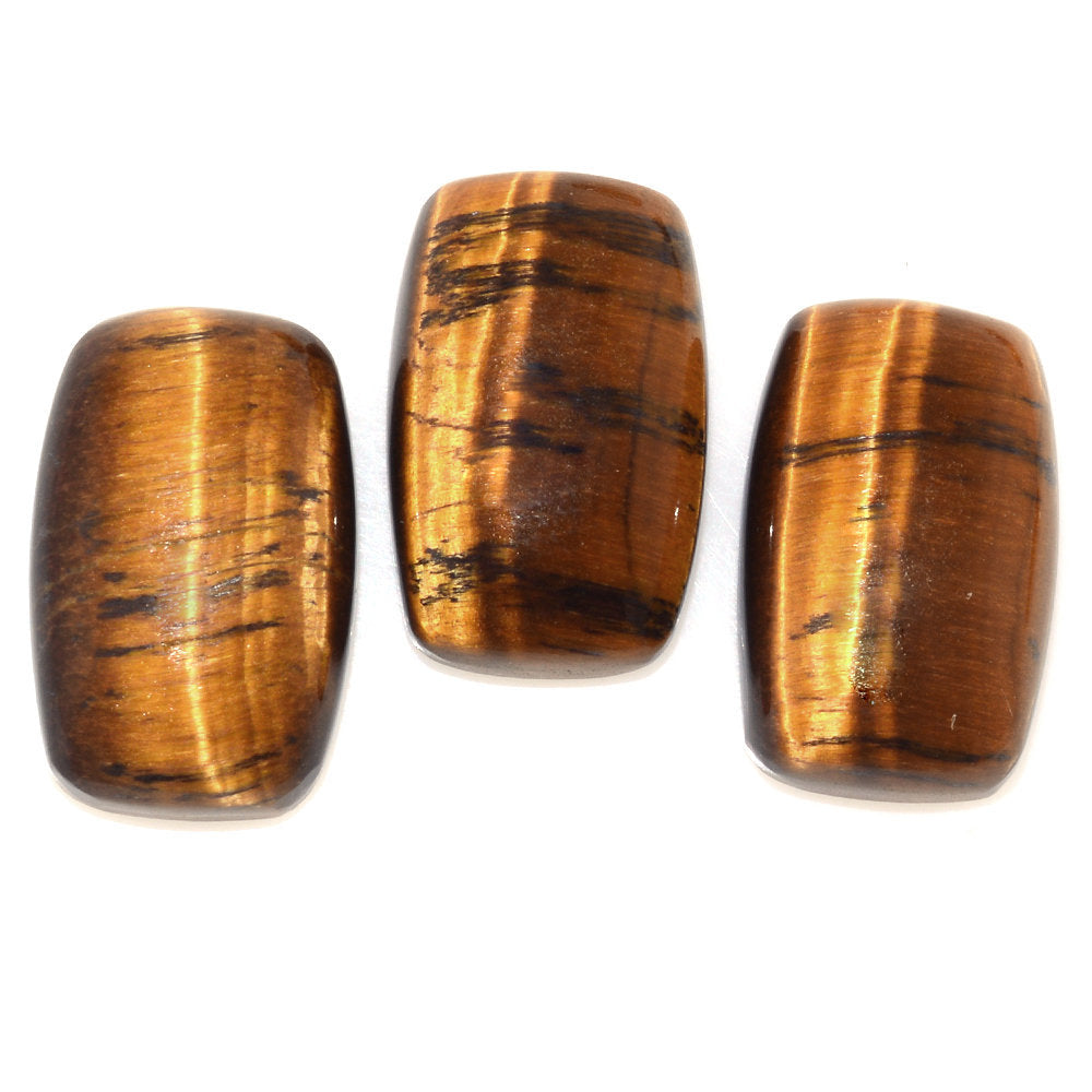 YELLOW TIGER'S EYE QUARTZ CUSHION CAB 16X10MM 7.81 Cts.