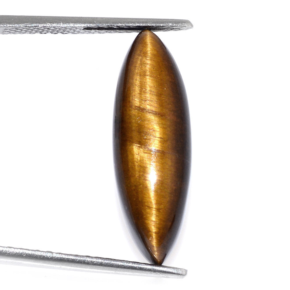 YELLOW TIGER'S EYE QUARTZ MARQUISE CAB 24X8MM 10 Cts.