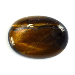 YELLOW TIGER'S EYE OVAL CAB 18X13MM 9.45 Cts.