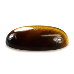 YELLOW TIGER EYE PLAIN OVAL CAB 18X13MM 9.61 Cts.