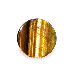 YELLOW TIGER EYE HIGH DOME ROUND CAB 10.00MM 5.07 Cts.