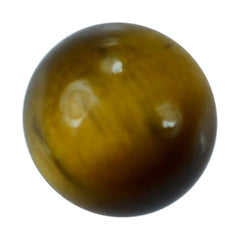 YELLOW TIGER EYE PLAIN ROUND BALL (NO DRILL)(OPAQUE)(CLEAN) 5.00X5.00 MM 0.88 CTS