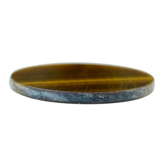 YELLOW TIGER EYE FLAT DISC ROUND (OPAQUE)(CLEAN) 24.80X24.80 MM 19.96 CTS