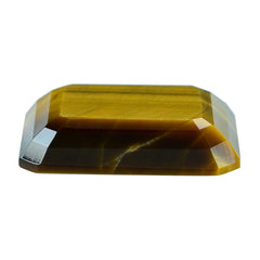 YELLOW TIGER EYE TABLE CUT OCTAGON CAB (FLAT BOTTOM)(OPAQUE)(CLEAN) 18.00X16.00 MM 11.55 CTS