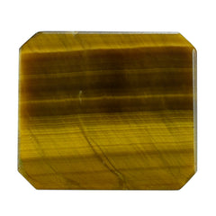 YELLOW TIGER EYE TABLE CUT OCTAGON CAB (FLAT BOTTOM)(OPAQUE)(CLEAN) 18.00X16.00 MM 11.55 CTS