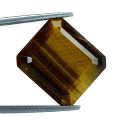 YELLOW TIGER EYE TABLE CUT OCTAGON CAB (FLAT BOTTOM)(OPAQUE)(CLEAN) 18.00X16.00 MM 11.55 CTS