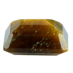 YELLOW TIGER EYE STEP CUT OCTAGON (OPAQUE)(CLEAN) 10.00X8.00 MM 3.42 CTS