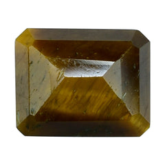 YELLOW TIGER EYE STEP CUT OCTAGON (OPAQUE)(CLEAN) 10.00X8.00 MM 3.42 CTS