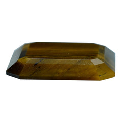 YELLOW TIGER EYE TABLE CUT OCTAGON CAB (FLAT BOTTOM)(OPAQUE)(CLEAN) 20.00X20.00 MM 12.25 CTS