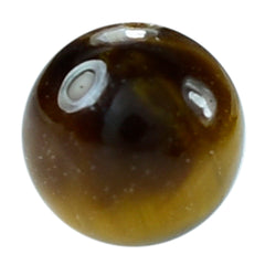 YELLOW TIGER EYE PLAIN ROUND BALL (F/D_0.60)(OPAQUE)(CLEAN) 4.00X4.00 MM 0.46 CTS
