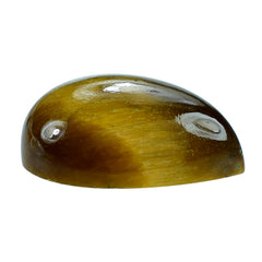 YELLOW TIGER EYE PLAIN PEAR CAB (OPAQUE)(CLEAN) 9.00X7.00 MM 1.62 CTS