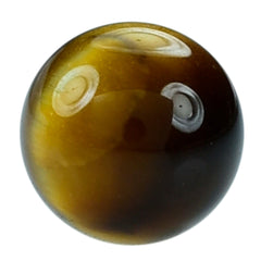YELLOW TIGER EYE PLAIN ROUND BALL (NO DRILL)(OPAQUE)(CLEAN) 6.00X6.00 MM 1.48 CTS
