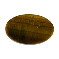 YELLOW TIGER EYE FLAT PLATE OVAL (OPAQUE)(CLEAN) 17.40X10.70 MM 3.90 CTS