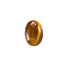 YELLOW TIGER EYE PLAIN OVAL CAB (OPAQUE)(CLEAN) 7.00X5.00 MM 0.66 CTS