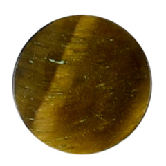 YELLOW TIGER EYE PLAIN ROUND CAB (OPAQUE)(CLEAN) 6.50X6.50 MM 1.02 CTS