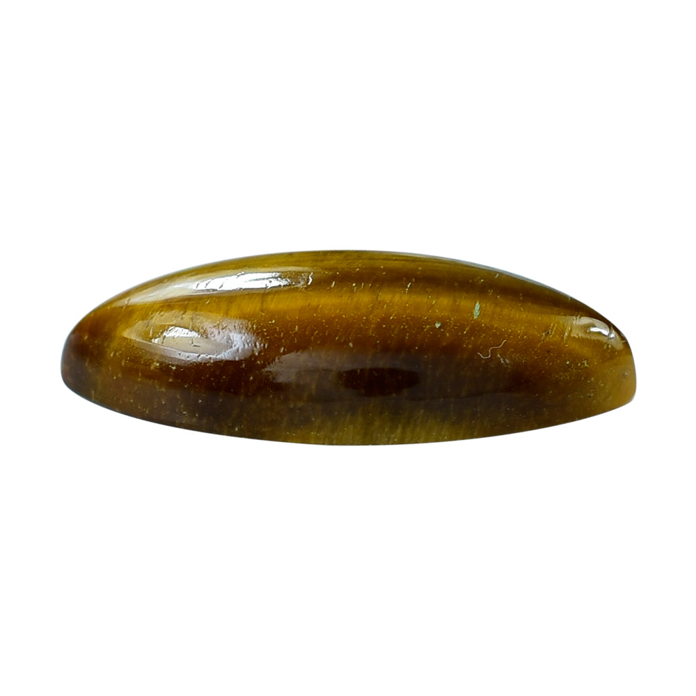 YELLOW TIGER EYE PLAIN MARQUISE CAB (OPAQUE)(HI) 20.00X10.00 MM 7.18 CTS