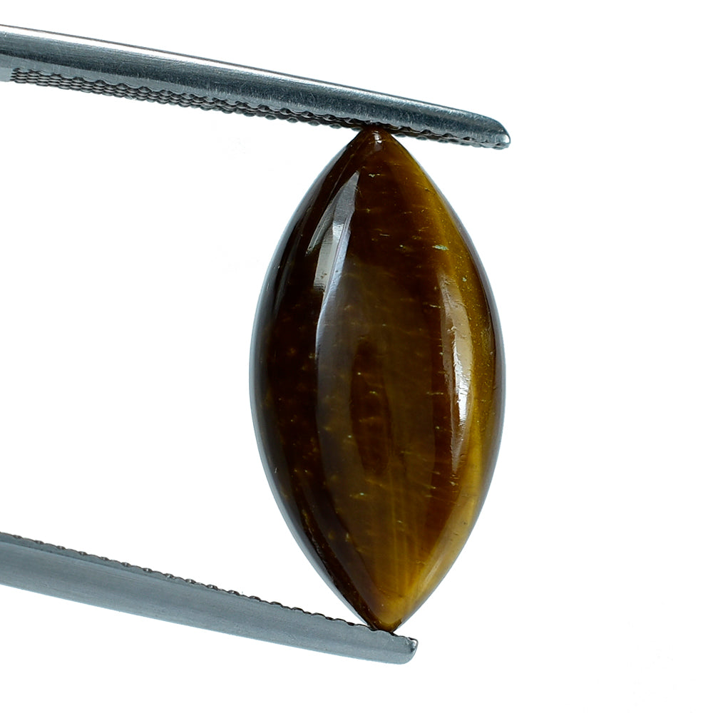 YELLOW TIGER EYE PLAIN MARQUISE CAB (OPAQUE)(HI) 20.00X10.00 MM 7.18 CTS
