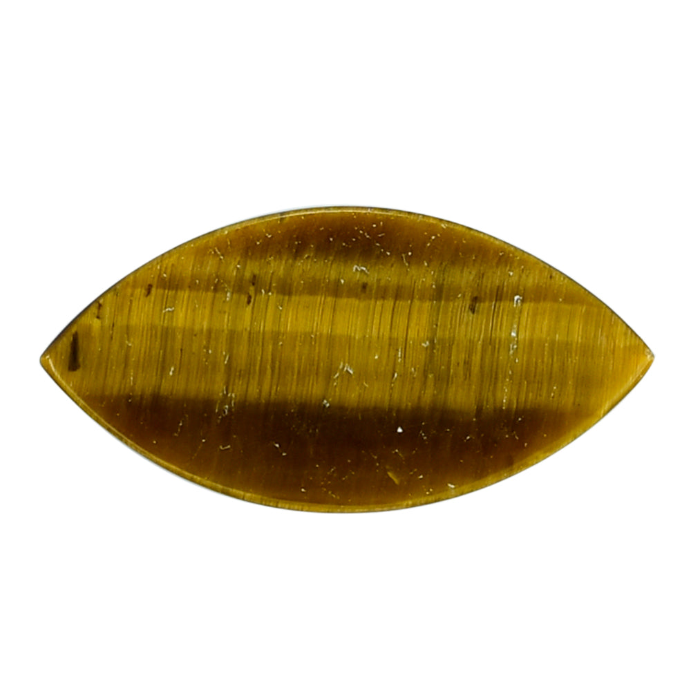 YELLOW TIGER EYE PLAIN MARQUISE CAB (OPAQUE)(CLEAN) 20.00X10.00 MM 7.26 CTS