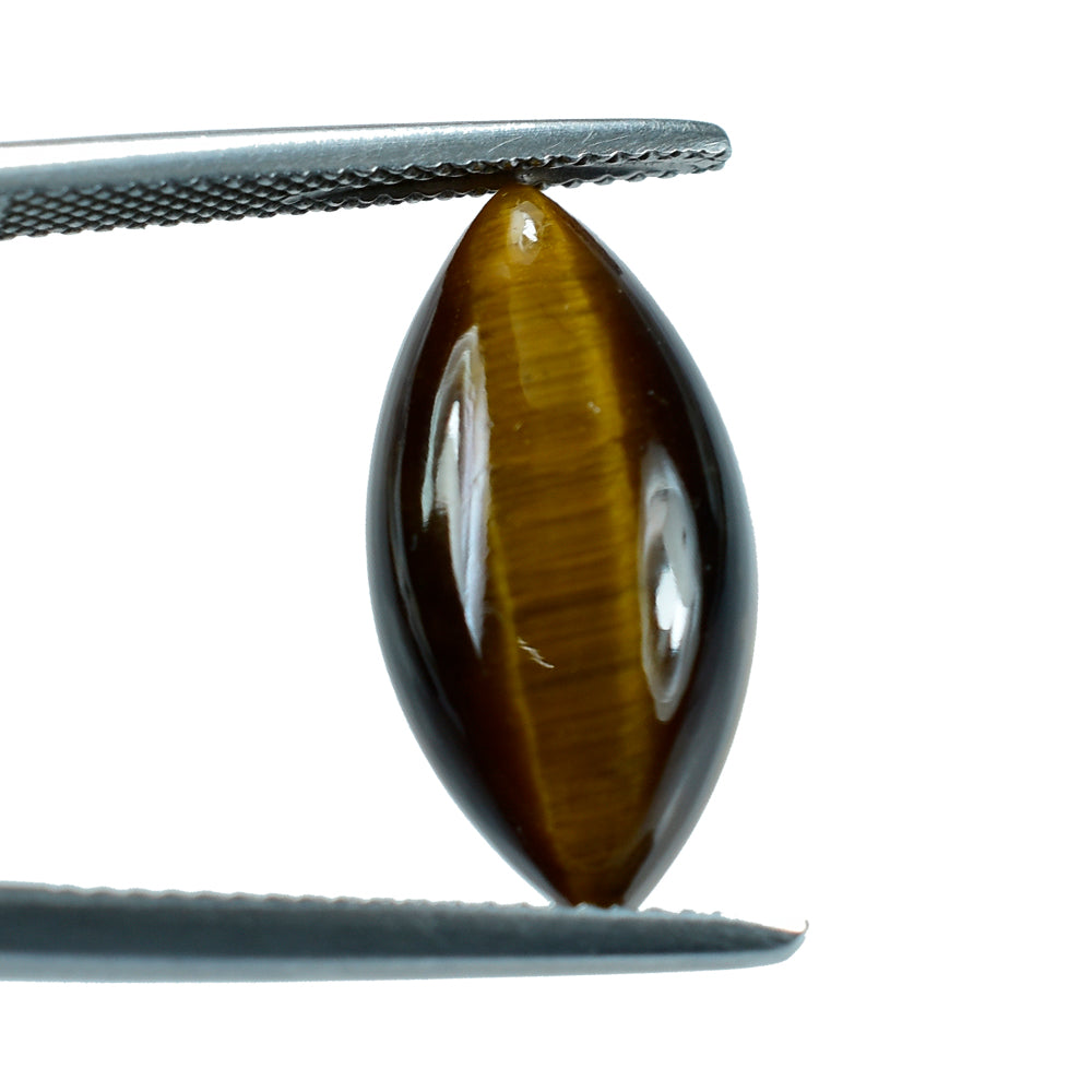 YELLOW TIGER EYE PLAIN MARQUISE CAB (OPAQUE)(CLEAN) 20.00X10.00 MM 7.26 CTS
