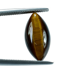 YELLOW TIGER EYE PLAIN MARQUISE CAB (OPAQUE)(CLEAN) 20.00X10.00 MM 7.26 CTS