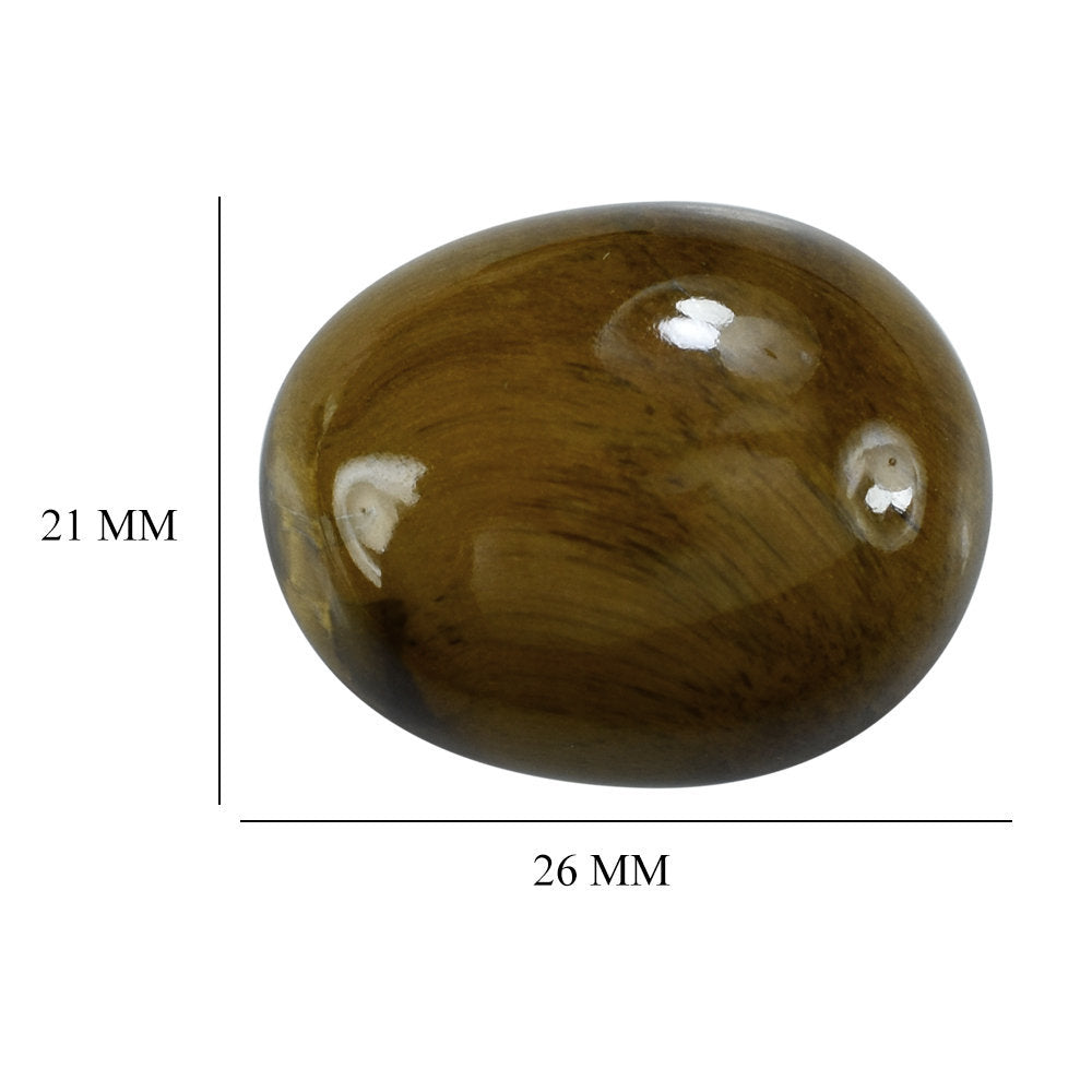 TIGER EYE QUARTZ UNEVEN CAB FOR RING LARGE 26X21MM  43.55 Cts.