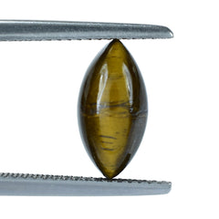 YELLOW TIGER'S EYE QUARTZ MARQUISE CAB 12X6MM 2.37 Cts.