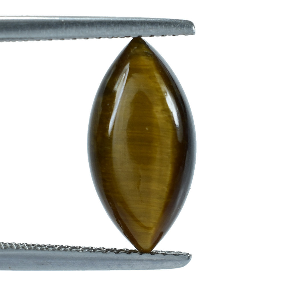 YELLOW TIGER'S EYE QUARTZ MARQUISE CAB 16X8MM 3.60 Cts.