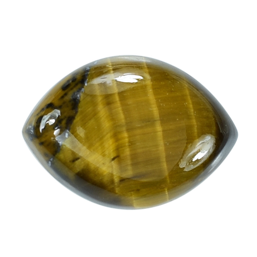 YELLOW TIGER'S EYE QUARTZ MARQUISE CAB 14X10MM 4.44 Cts.