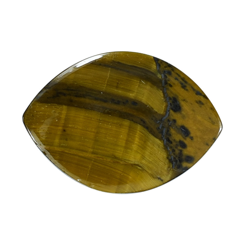 YELLOW TIGER'S EYE QUARTZ MARQUISE CAB 14X10MM 4.44 Cts.