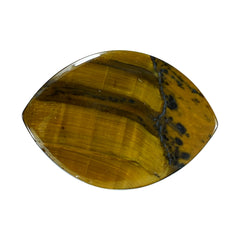 YELLOW TIGER'S EYE QUARTZ MARQUISE CAB 14X10MM 4.44 Cts.