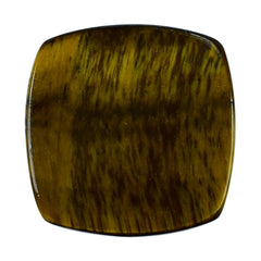 YELLOW TIGER'S EYE QUARTZ CUSHION CAB 11MM 5.54 Cts.