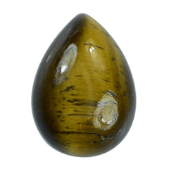 YELLOW TIGER'S EYE QUARTZ PEAR CAB 10X7MM 2.38 Cts.