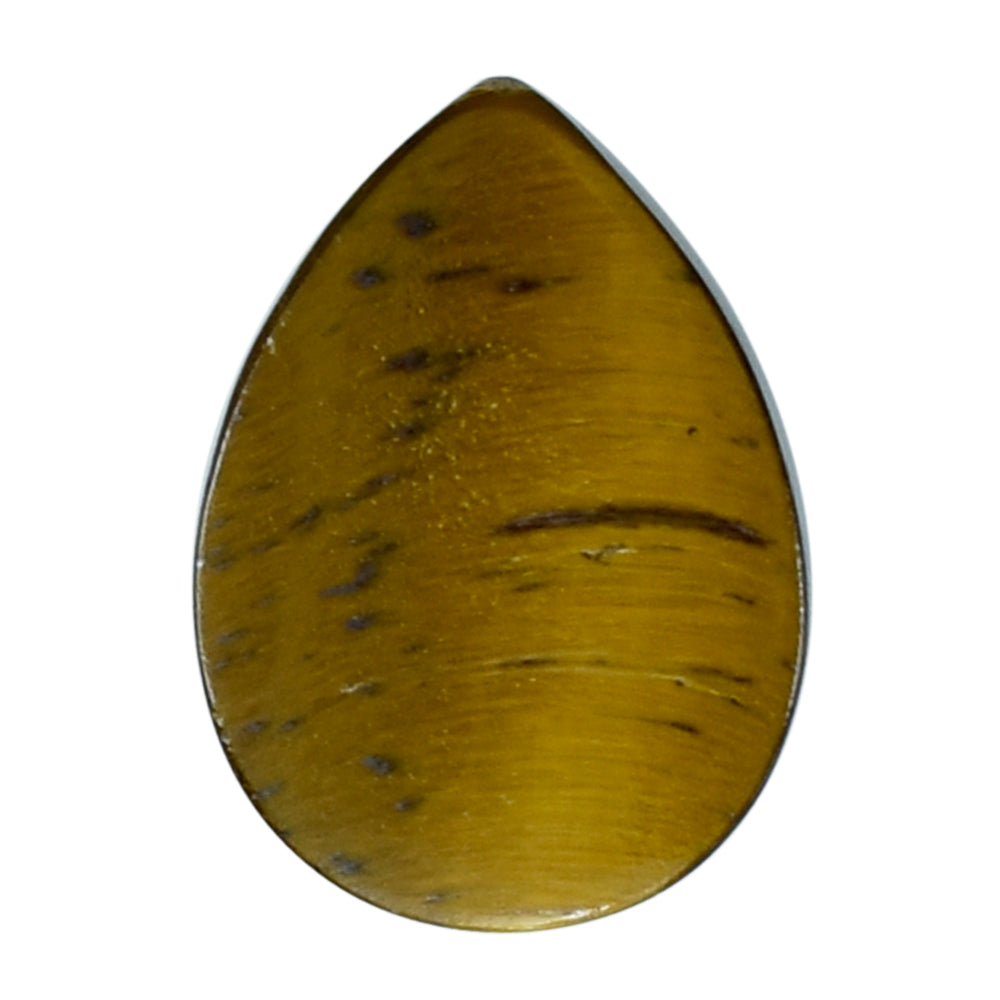 YELLOW TIGER'S EYE QUARTZ PEAR CAB 10X7MM 2.38 Cts.