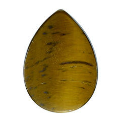 YELLOW TIGER'S EYE QUARTZ PEAR CAB 10X7MM 2.38 Cts.