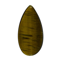 YELLOW TIGER'S EYE QUARTZ PEAR CAB 12X6MM 2.47 Cts.