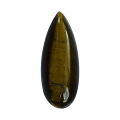 YELLOW TIGER'S EYE QUARTZ PEAR CAB 18X7MM 4.47 Cts.