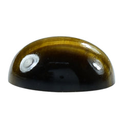 YELLOW TIGER'S EYE QUARTZ OVAL CAB 12X10MM 4.39 Cts.