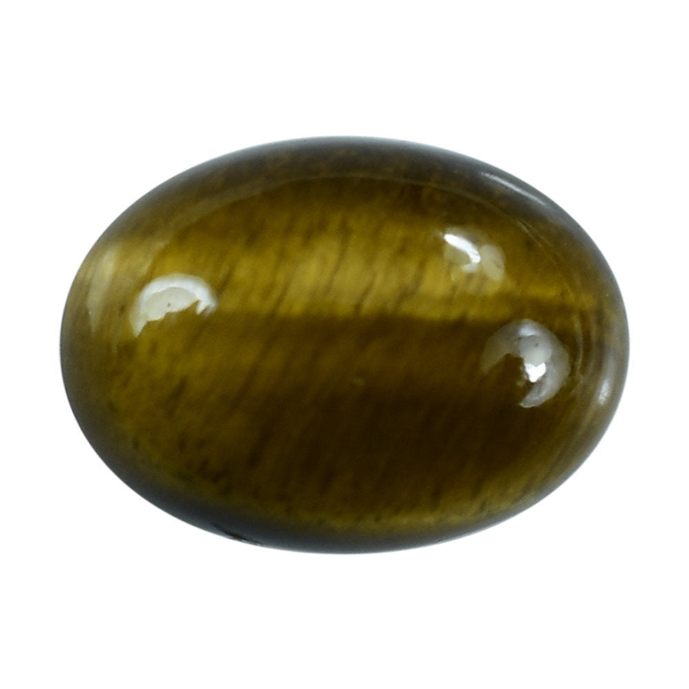 YELLOW TIGER'S EYE QUARTZ OVAL CAB 11X8MM 2.67 Cts.