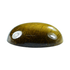 YELLOW TIGER'S EYE QUARTZ OVAL CAB 11X8MM 2.67 Cts.