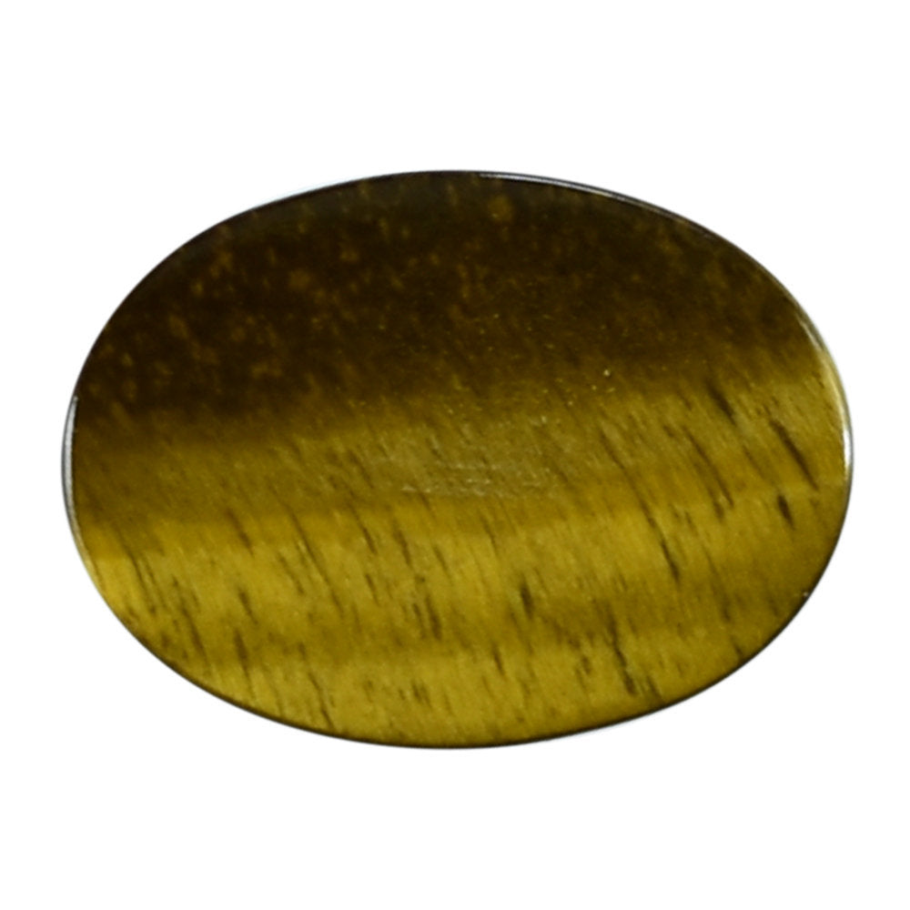 YELLOW TIGER'S EYE QUARTZ OVAL CAB 11X8MM 2.67 Cts.