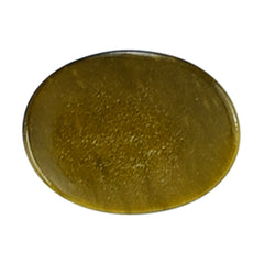 YELLOW TIGER'S EYE QUARTZ OVAL CAB 8X6MM 1.62 Cts.