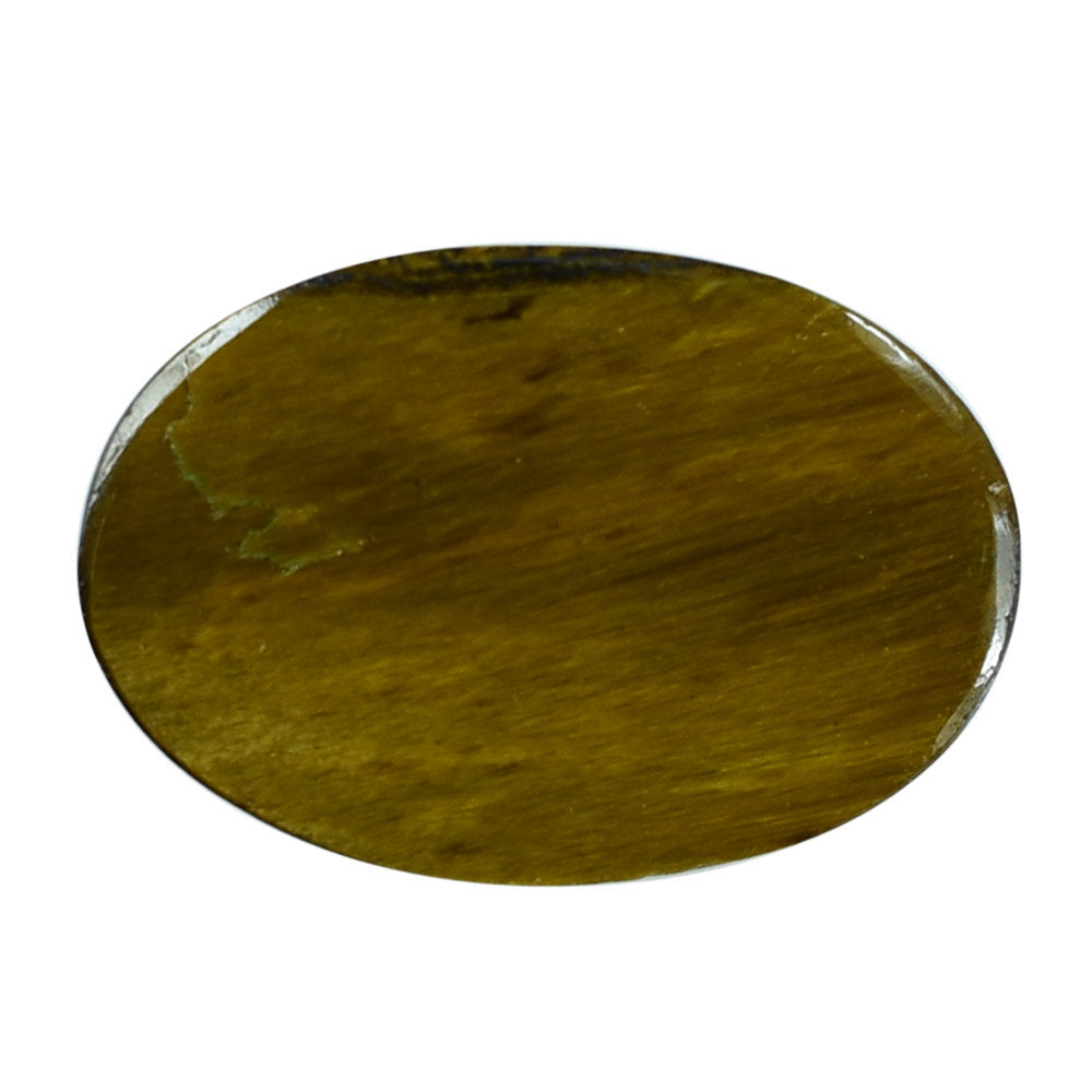 YELLOW TIGER'S EYE QUARTZ OVAL CAB 13X9MM 4.10 Cts.