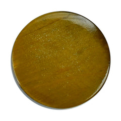 YELLOW TIGER'S EYE QUARTZ ROUND CAB 8MM 2.32 Cts.